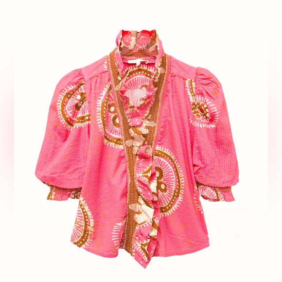 Love The Label Tops - Love the Label Zuri Top in Gigi Pink